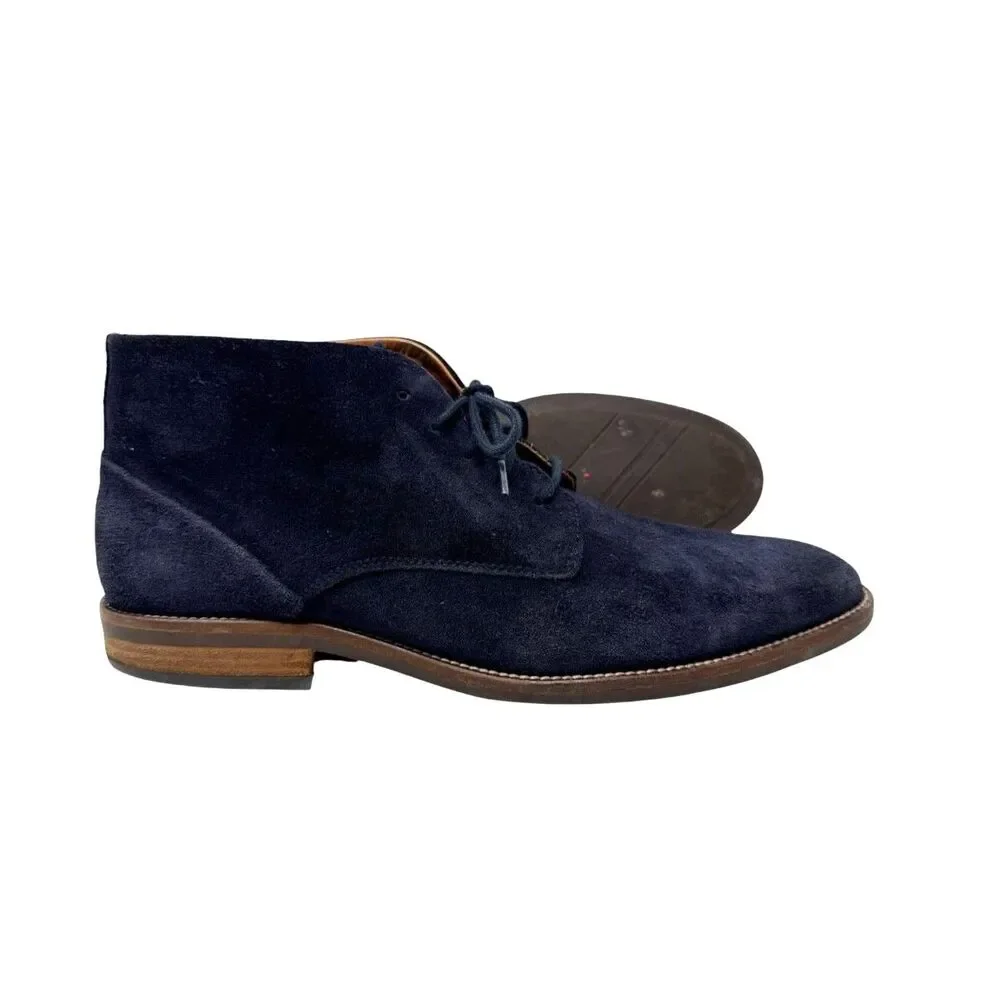 Tommy Hilfiger Mens booties Size 10 Chukka Boot Blue Suede